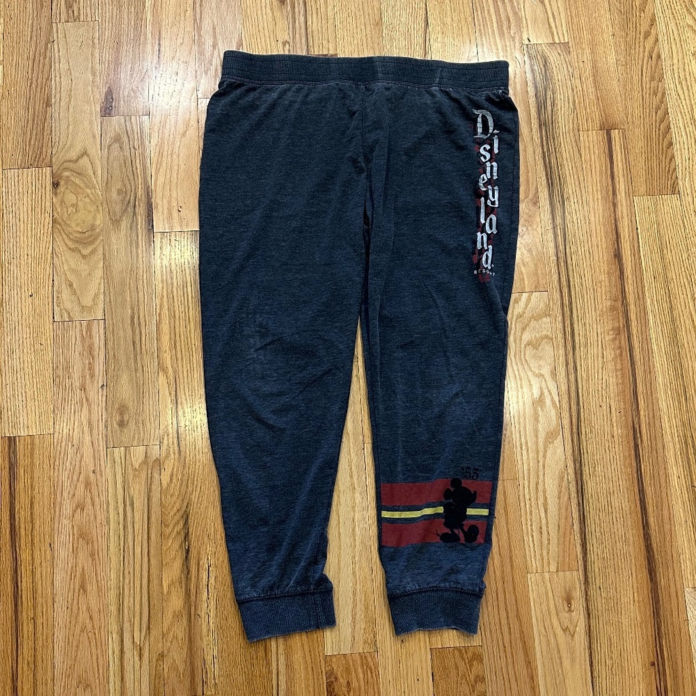 DISNEY DISNEYLAND JOGGERS dark gray with logo size XL